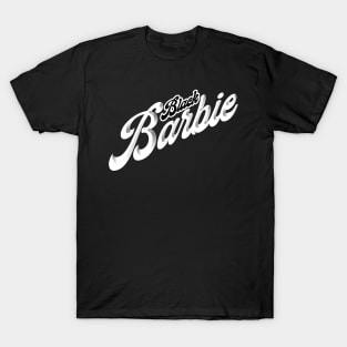 black barbie abstract fabric pattern texture ironpalette T-Shirt